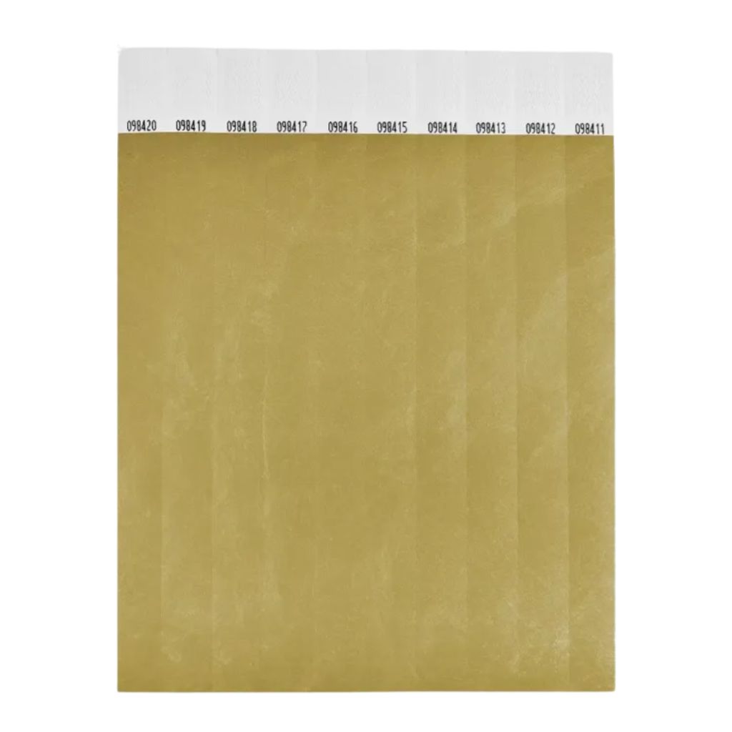 pulsera tyvek dorada pulsera tyvek dorada