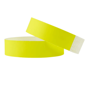 pulsera tyvek amarillo fluor