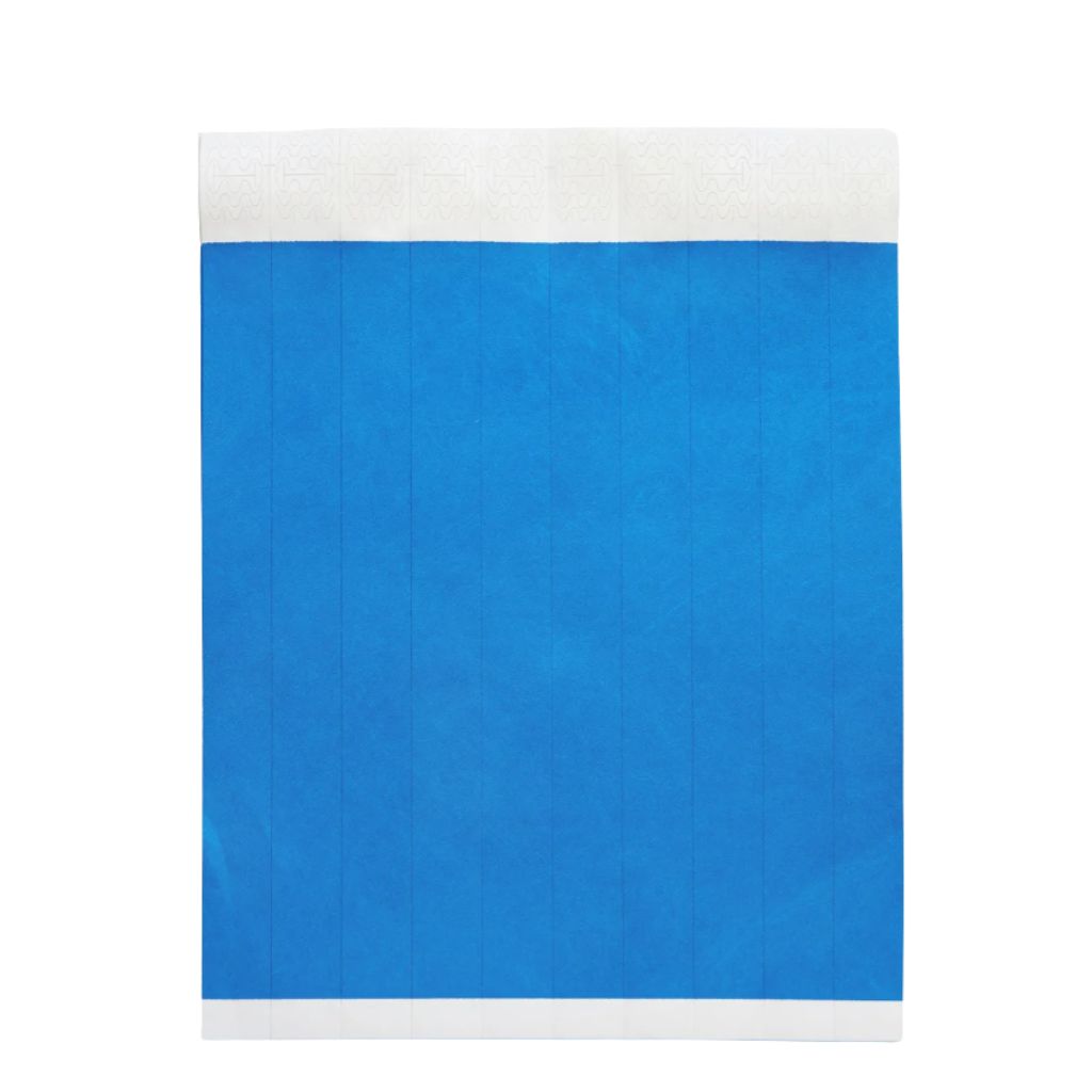 pulsera tyvek azul fluor pulsera tyvek azul fluor